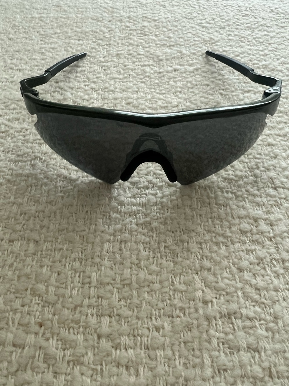 Original Oakley Dark Green Shield Sunglasses with Dark Smoke Lens-Gen. 2 M Frame